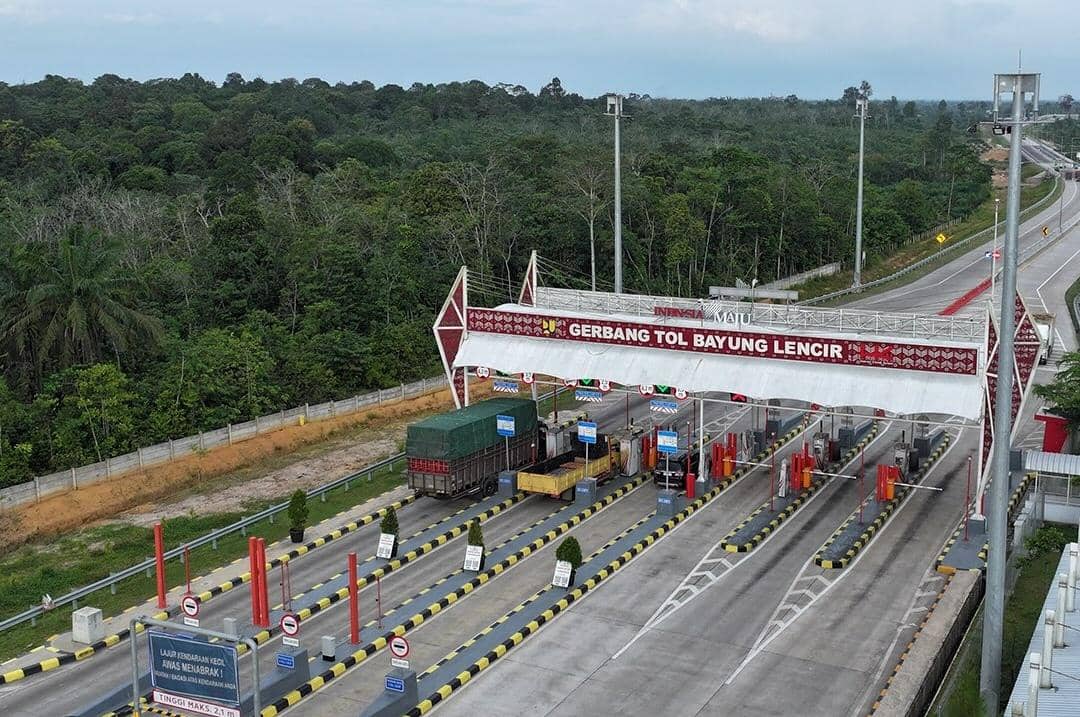 Jalan Tol Betung-Tempino-Jambi pada Seksi Bayung Lencir-Simpang Ness yang dibangun Hutama Karya