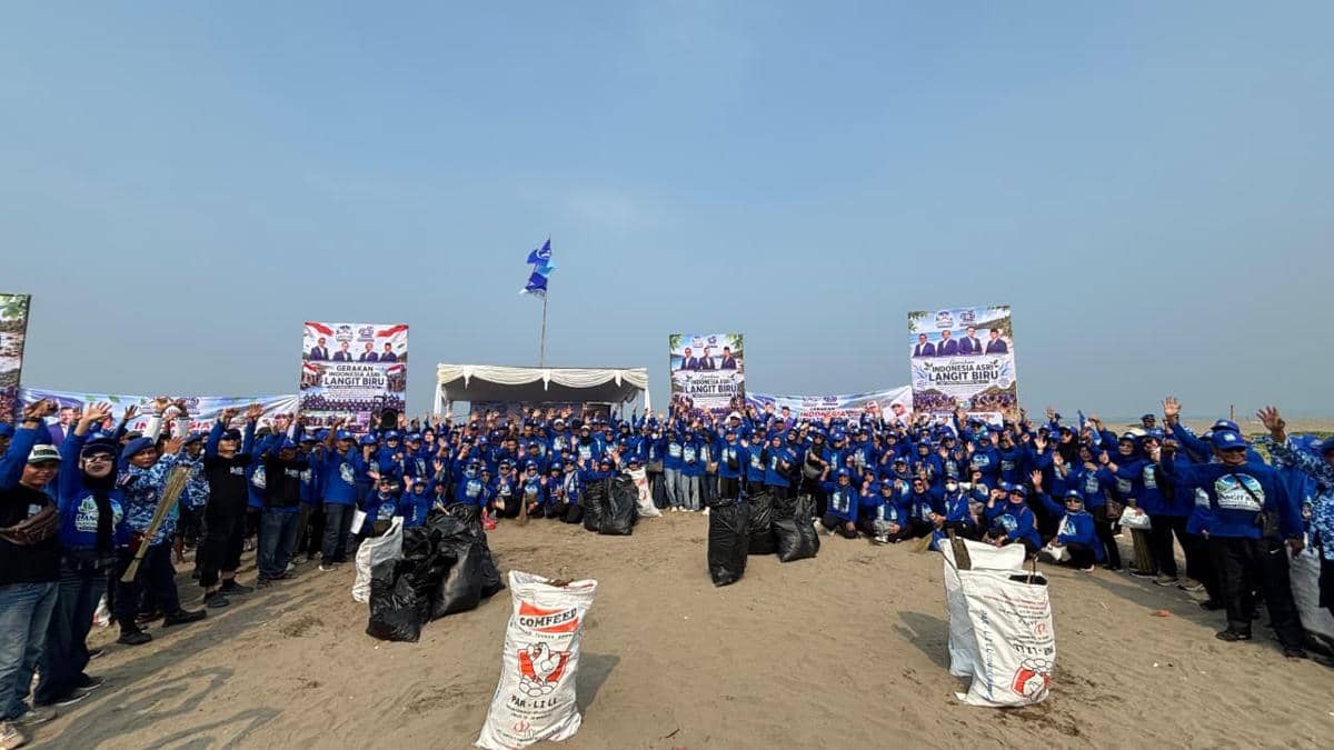 Gerakan Langit Biru Demokrat: 386,5 Ton Sampah Dibersihkan