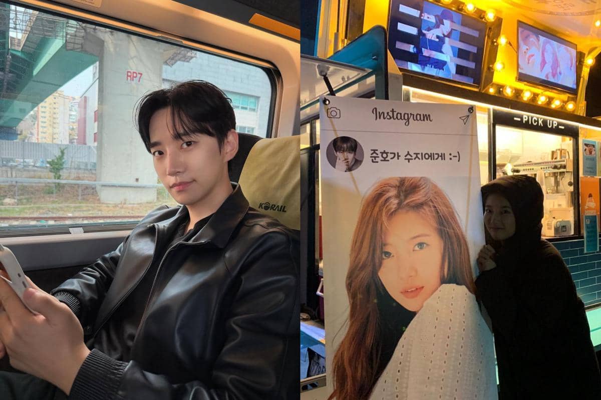 Potret Lee Junho 2PM dan truk dukungannya untuk Suzy