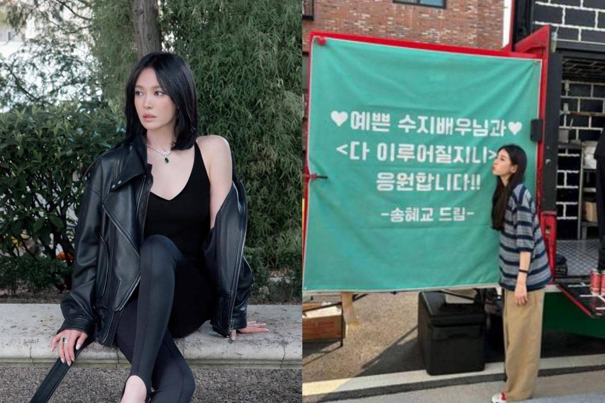Potret Song Hye Kyo dan truk dukungannya untuk Suzy