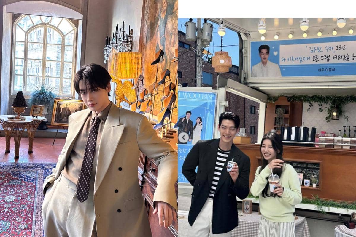 Potret Lee Jong Suk dan truk dukungannya untuk Suzy dan Kim Woo Bin