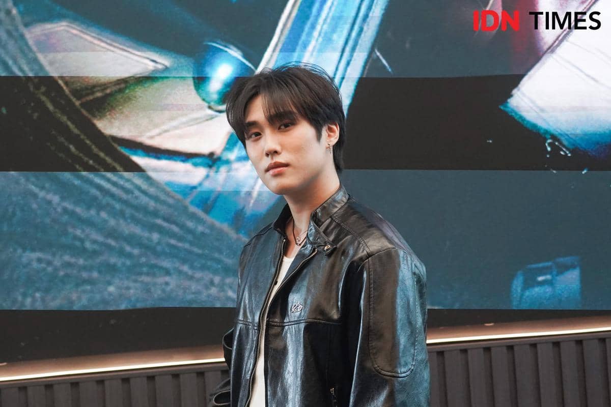 Jacob The Boyz dalam konferensi pers pada Jumat (21/8/2026).