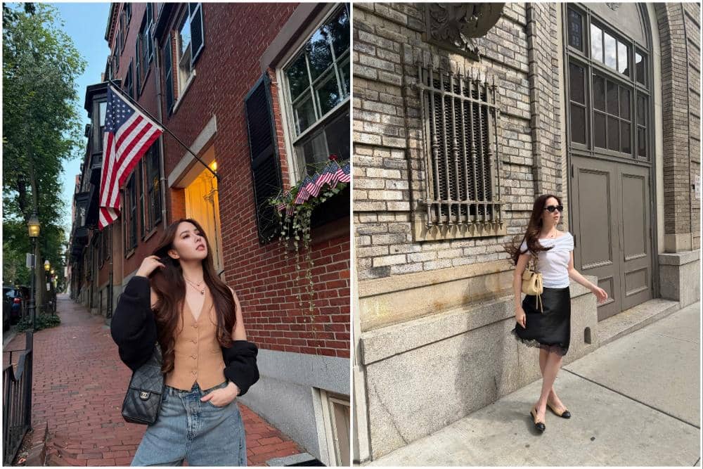 10 Potret Agatha Chelsea Jalan-jalan di Boston dan Cambridge
