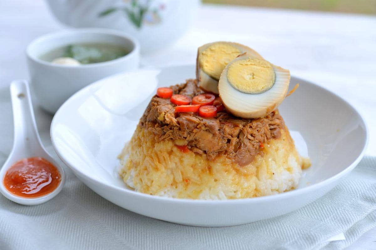 ilustrasi nasi bakar ayam suwir