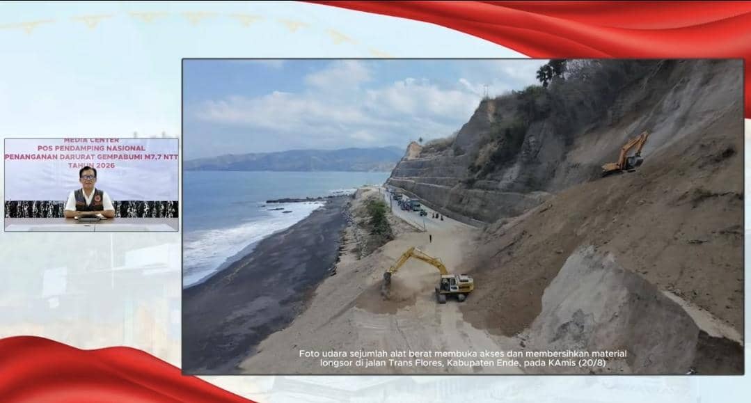 BNPB Ungkap Gempa Susulan M 5,7 Rusak Jalan dan Jembatan di NTT
