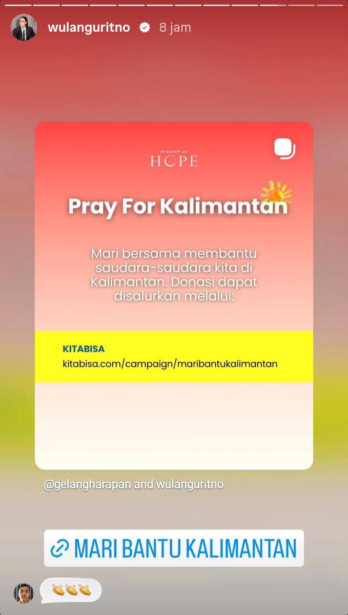 Wulan Guritno galang dana untuk Karhutla Kalimantan 2026