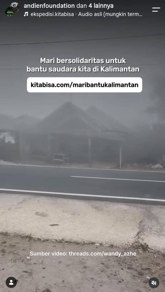 Andien galang dana untuk Karhutla Kalimantan 2026