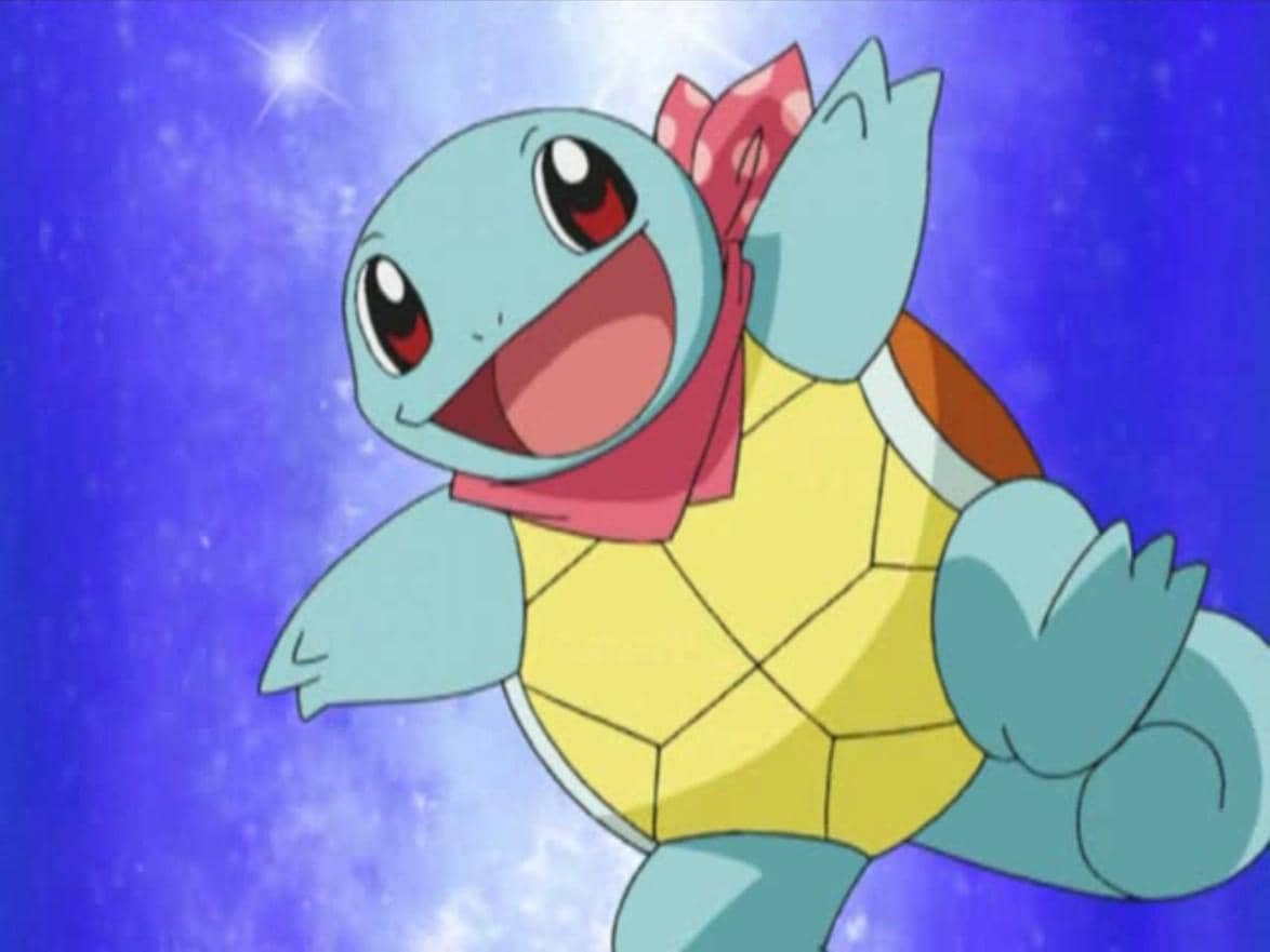 Squirtle, Pokémon kura-kura air berwarna biru, dalam Pokémon Mystery Dungeon: Team Go-Getters out of the Gate!