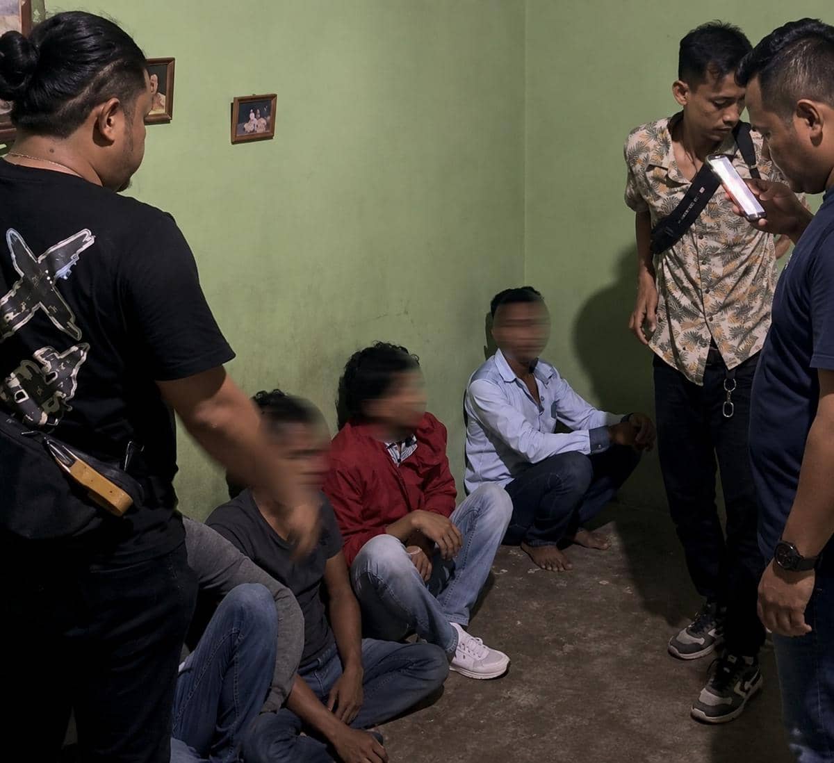 Polisi Gerebek Sarang Narkoba di Klumpang Kebun, 4 Orang Ditangkap