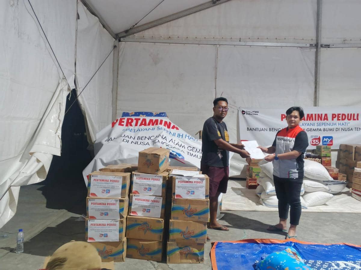 Pertamina Hulu Energi (PHE) kirim logistik dan personel bantuan bencana alam gempa bumi di wilayah Nusa Tenggara Timur (NTT).