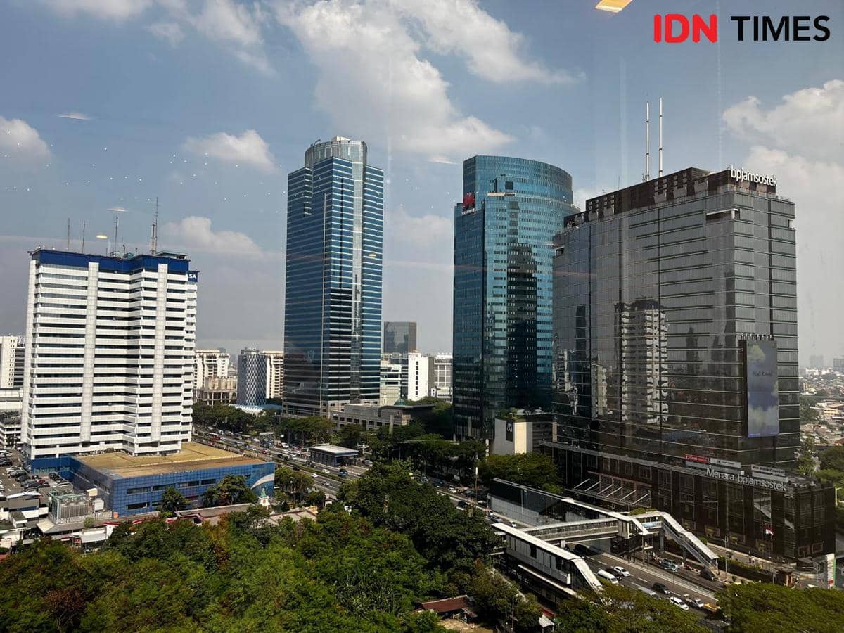 Ilustrasi Cuaca Panas Jakarta.