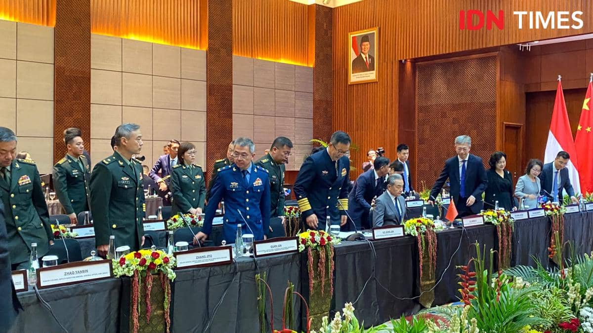 Pertemuan 2+2 antara Menlu dan Menhan Indonesia-China dimulai. 