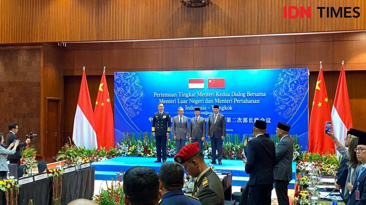 Pertemuan 2+2 antara Menlu dan Menhan Indonesia-China dimulai. 
