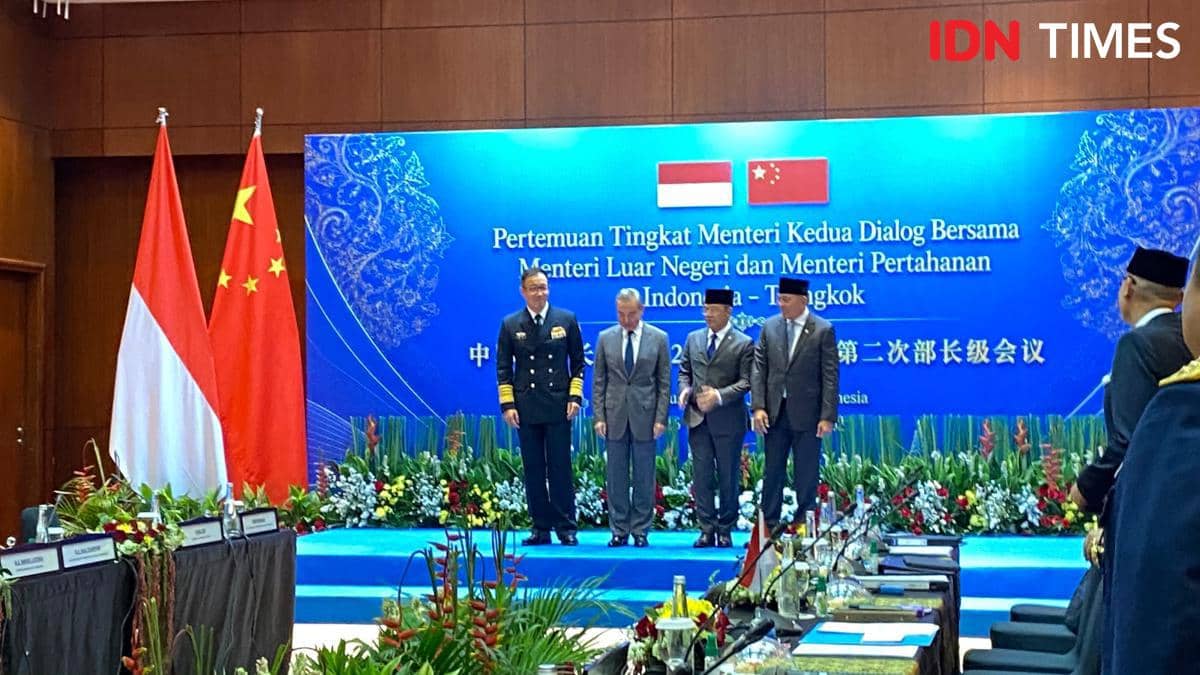 Pertemuan 2+2 antara Menlu dan Menhan Indonesia-China dimulai. 