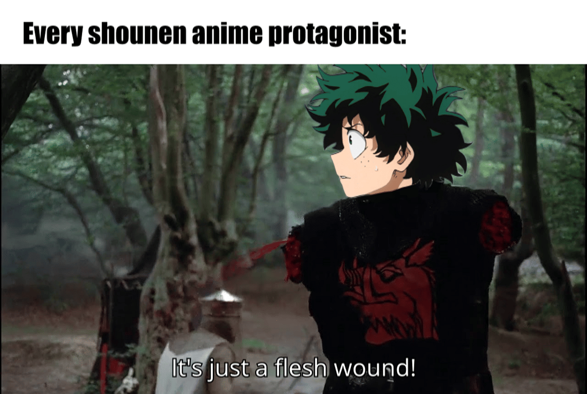 8 Meme Anime tentang Goresan, Darah Udah ke Mana-mana Itu!