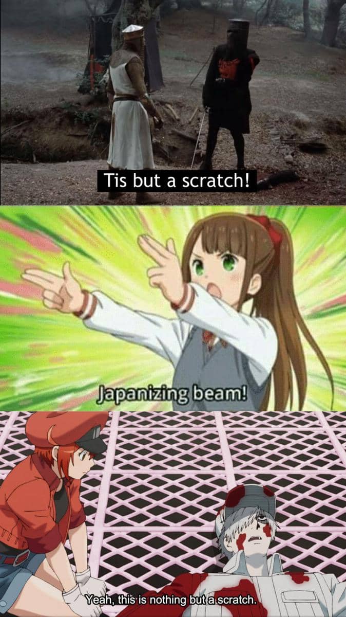 meme anime tentang goresan