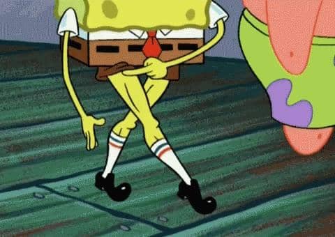 meme SpongeBob tentang leg day