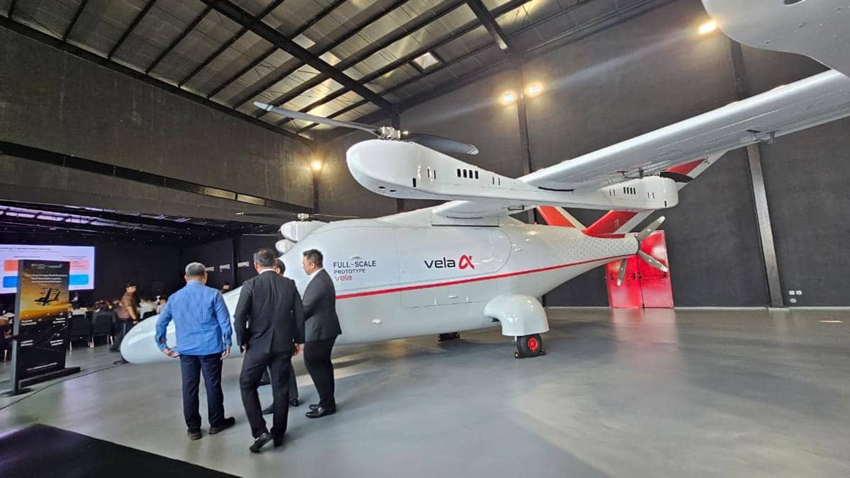Helikopter Tanpa Awak Buatan Anak Bangsa Mejeng di HEXIA 2026