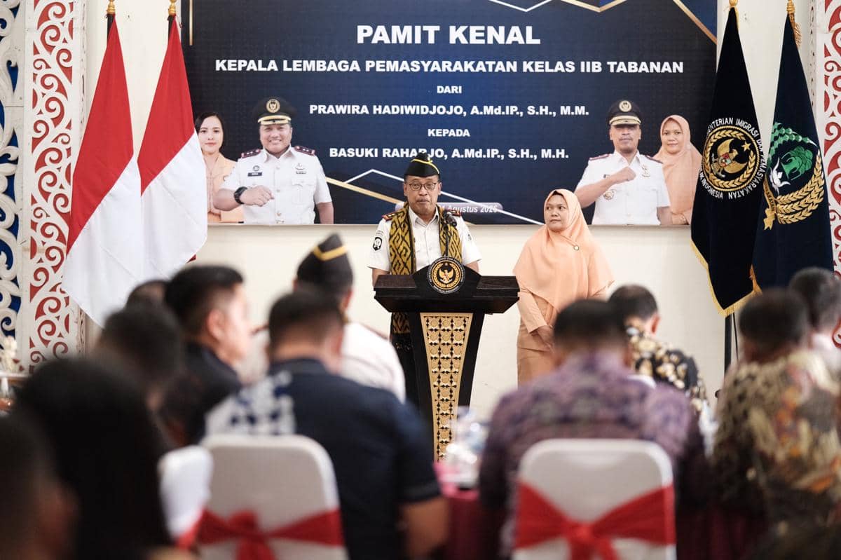 Lapas Kelas IIB Tabanan Dipimpin Kalapas Baru, Basuki Raharjo