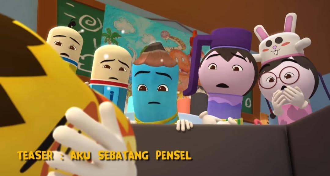 cuplikan Upin & Ipin episode Aku Sebatang Pensel