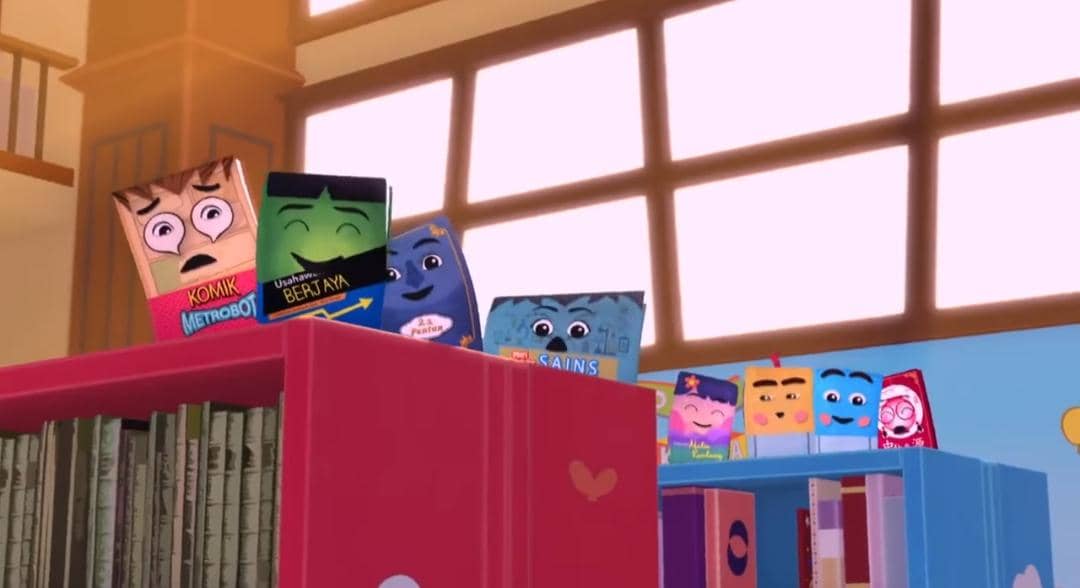 cuplikan Upin & Ipin episode Aku Sebuah Buku