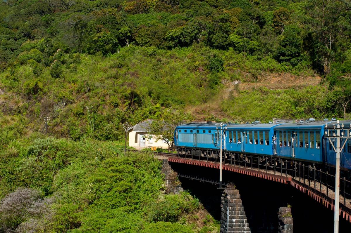 ilustrasi kereta Kandy-Ella di Sri Lanka 
