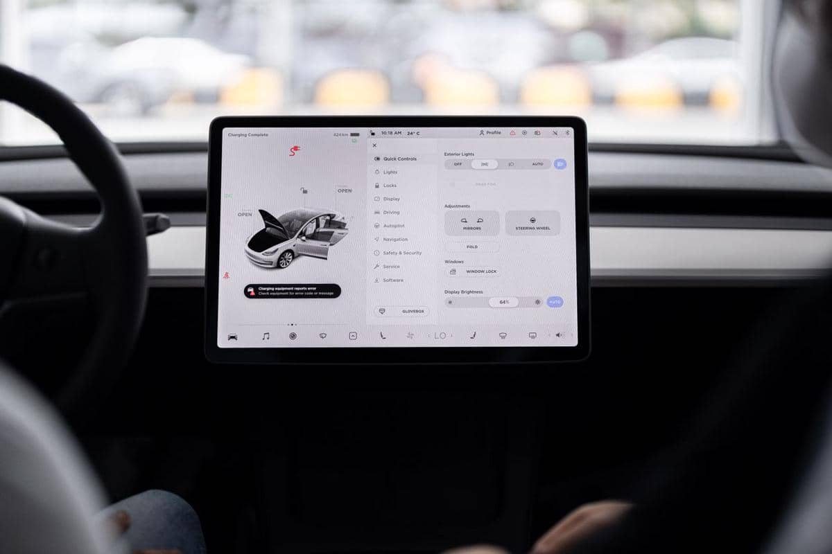 ilustrasi dashboard mobil modern