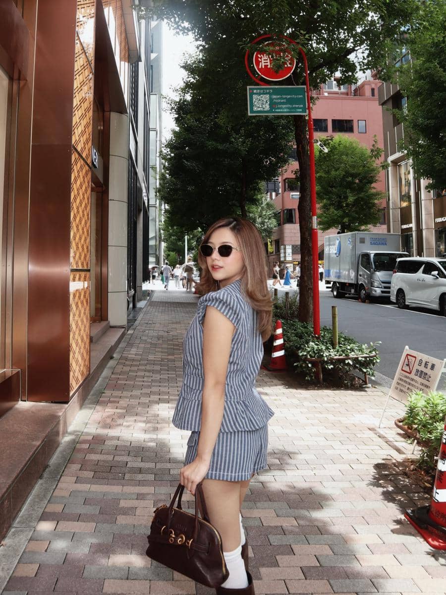 Diva Azzura jalan-jalan di Ginza