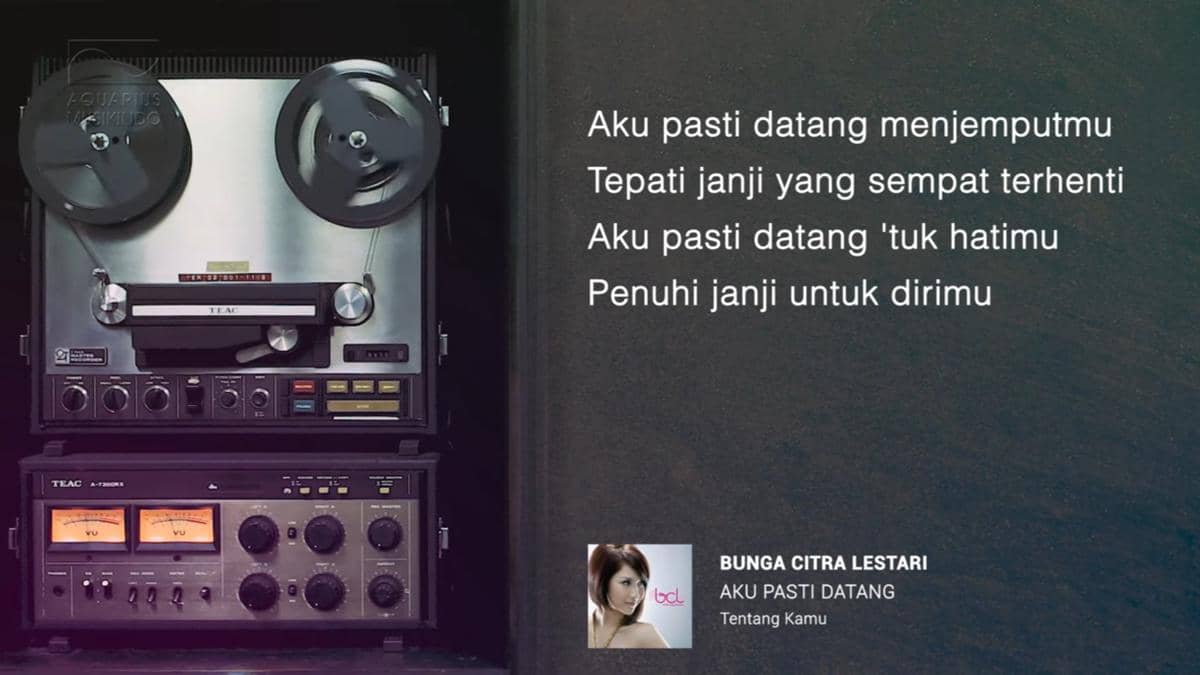 cuplikan video lirik "Aku Pasti Datang"