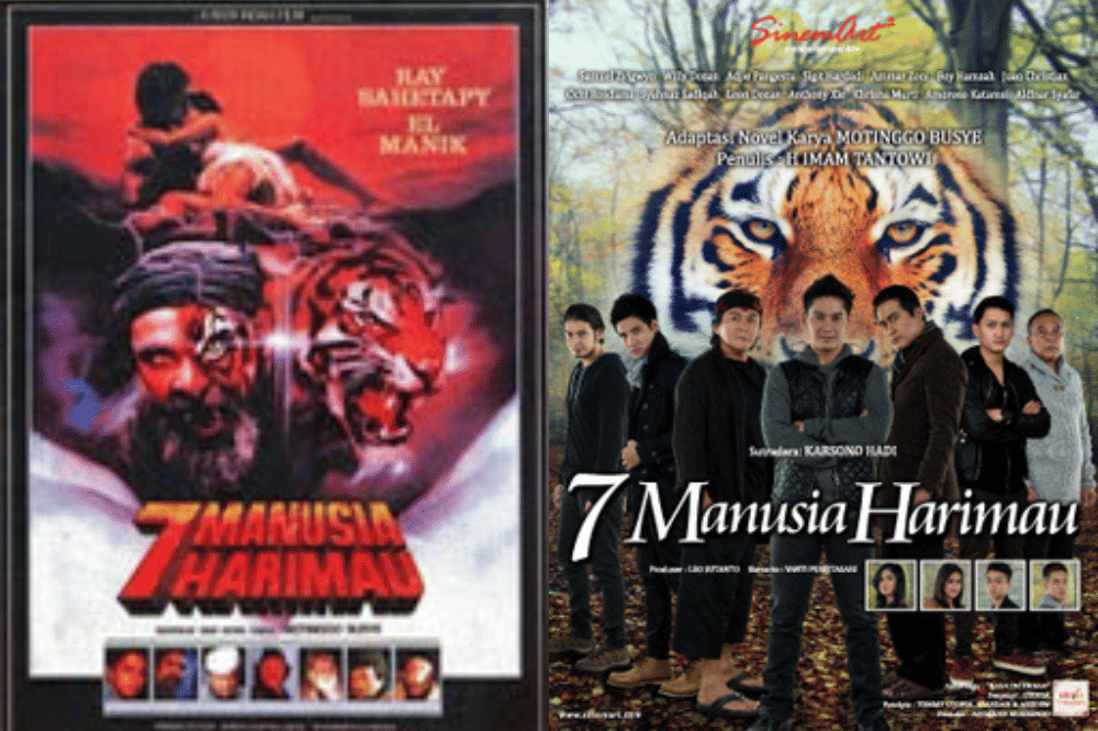 7 Manusia Harimau menjadi salah satu karya Imam Tantowi yang populer (dok. istimewa | dok. Sinemart/7 Manusia Harimau)