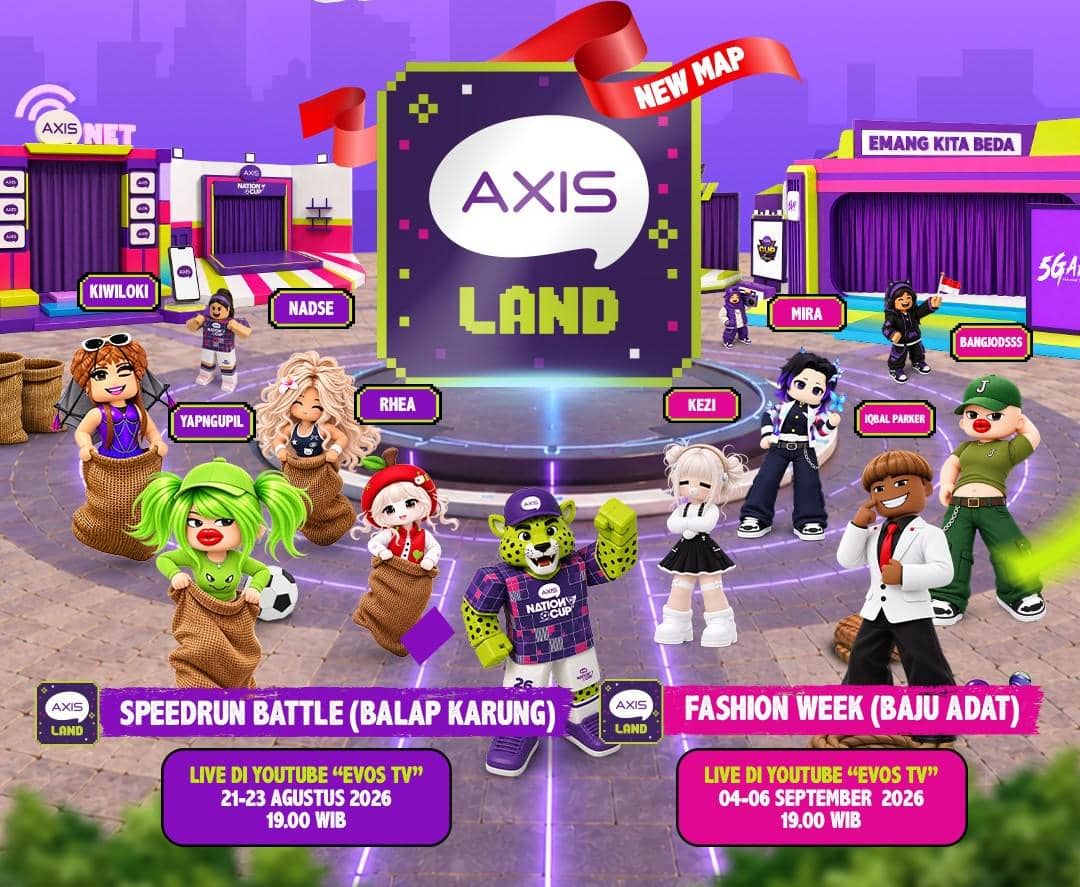 Axis Ajak Anak Muda Mabar dan Ikut Lomba 17an di Axisland Roblox