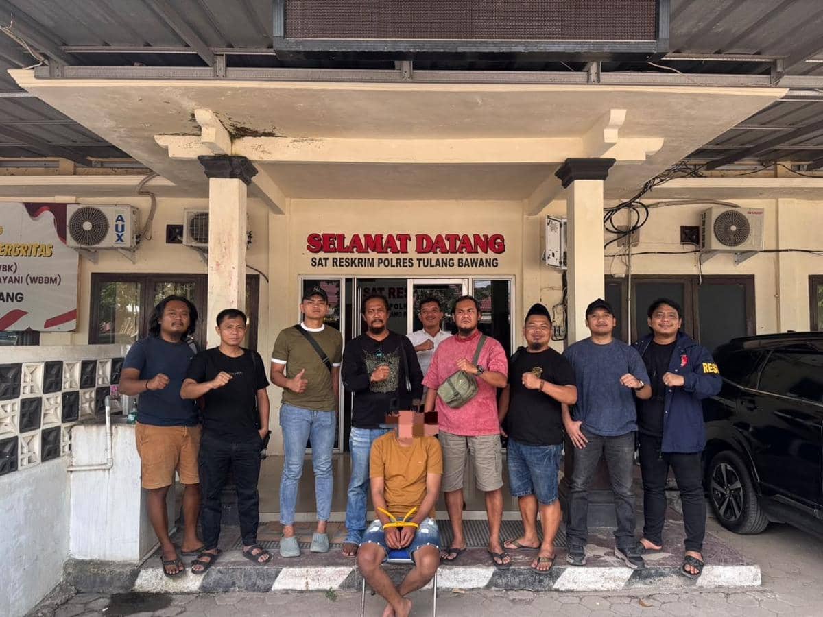 Tim Gabungan Tangkap Pembunuh Pria di Tulang Bawang