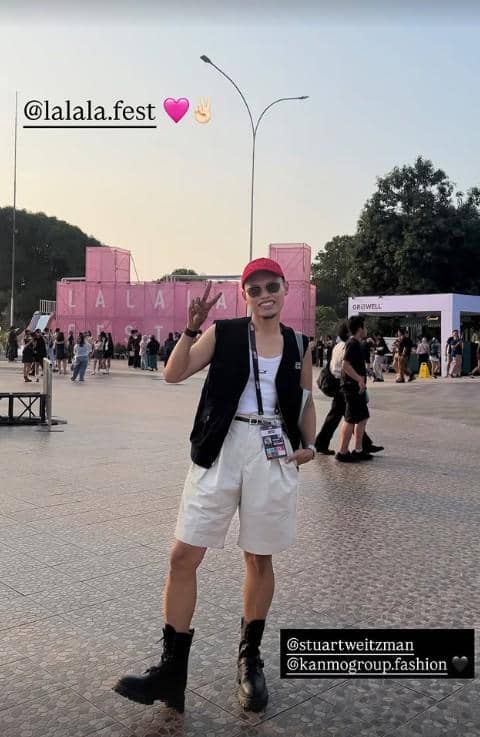Potret artis saat menyaksikan LaLaLa Fest 2026 pada hari pertama, diunggah lewat akun Instagram Wanda Haraa.