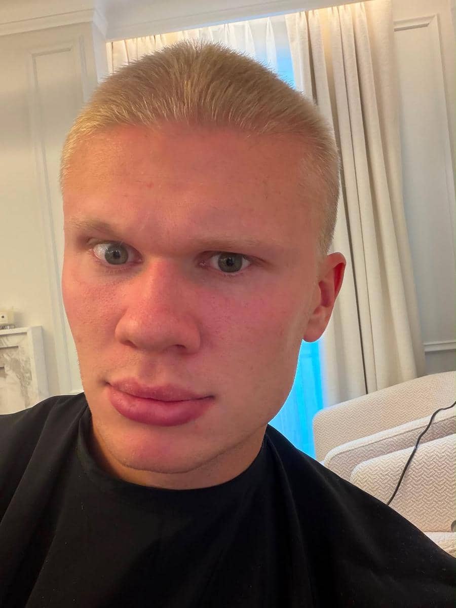 Potret Erling Haaland potong rambut jadi buzz cut (instagram.com/erling)