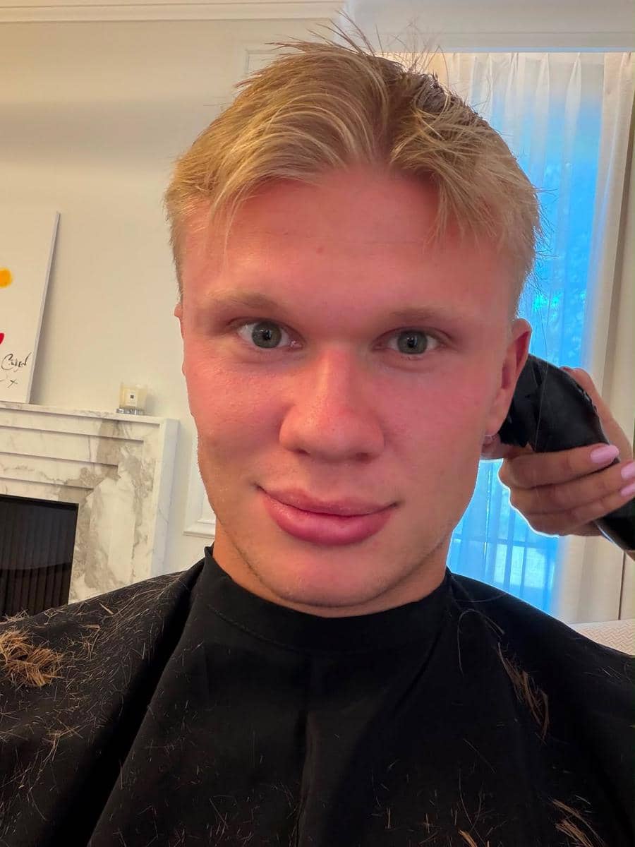 Potret Erling Haaland potong rambut jadi buzz cut (instagram.com/erling)