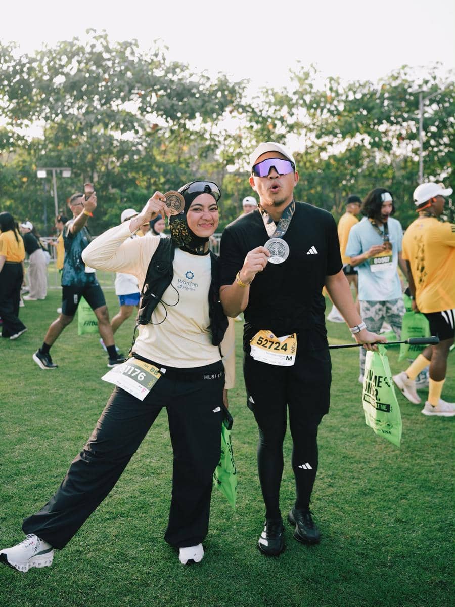 Musisi Ditto Percussion berpartisipasi dalam Bali Marathon 2026, sebagaimana dibagikan melalui Instagram.