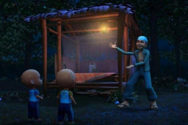 Tok Dalang menggantung kelambu di pondoknya agar terhindar dari serangan nyamuk