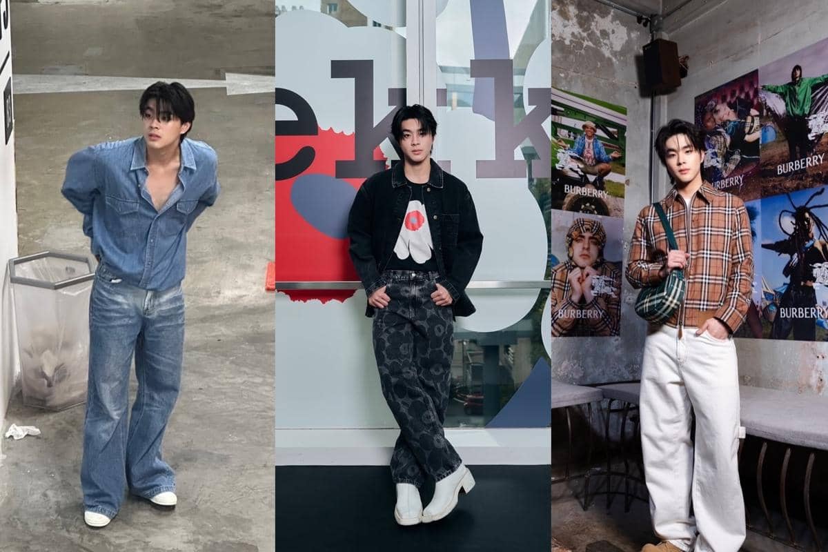 8 Inspirasi OOTD Celana Jeans ala Kin Thanachai, Stylish Abis!