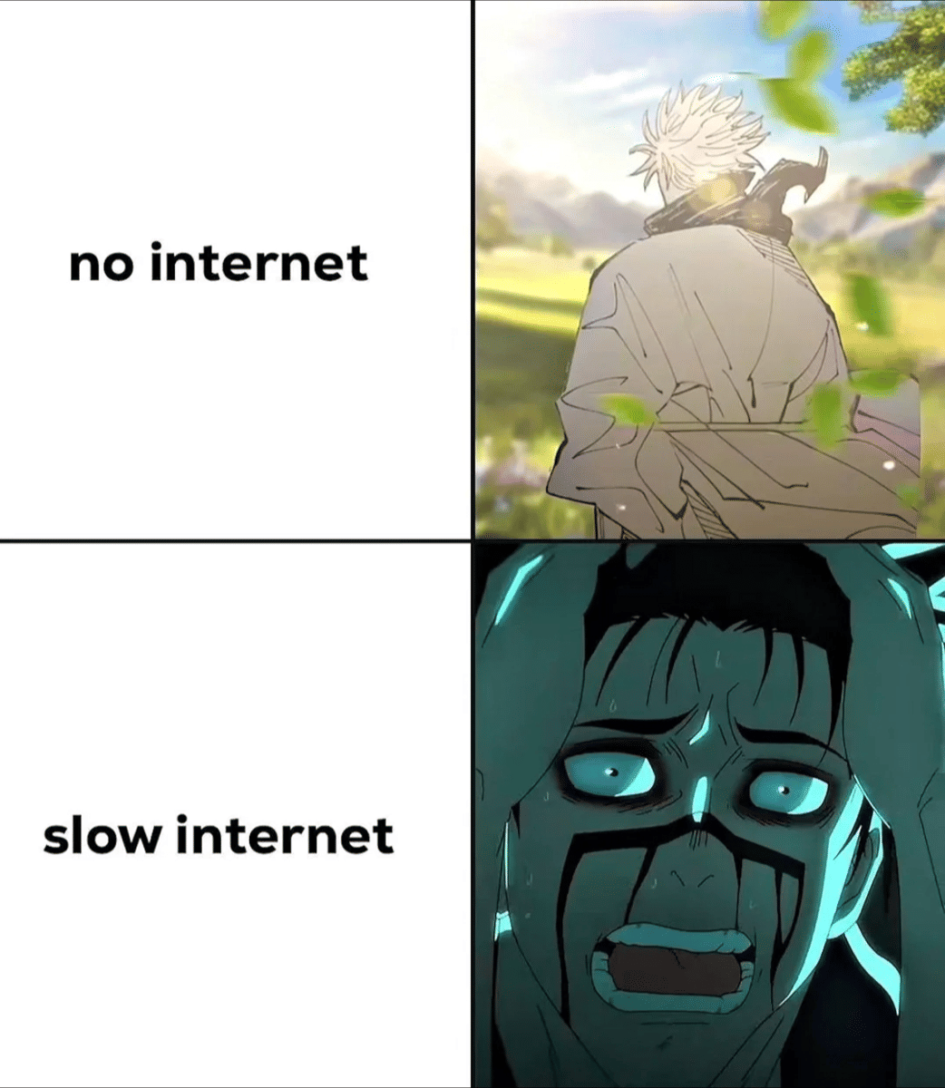 meme anime momen gak ada internet