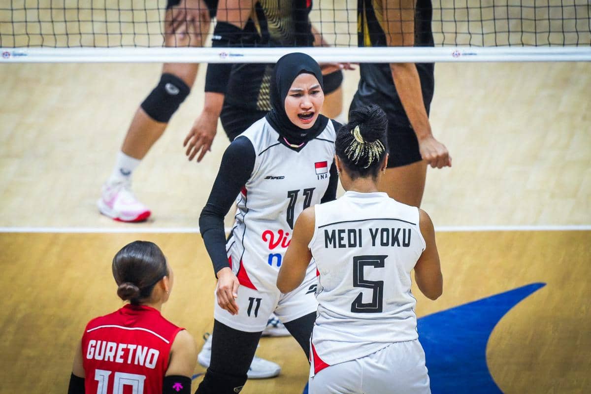 Thailand Beri Pelajaran Timnas Voli Putri Indonesia di AVC Continental