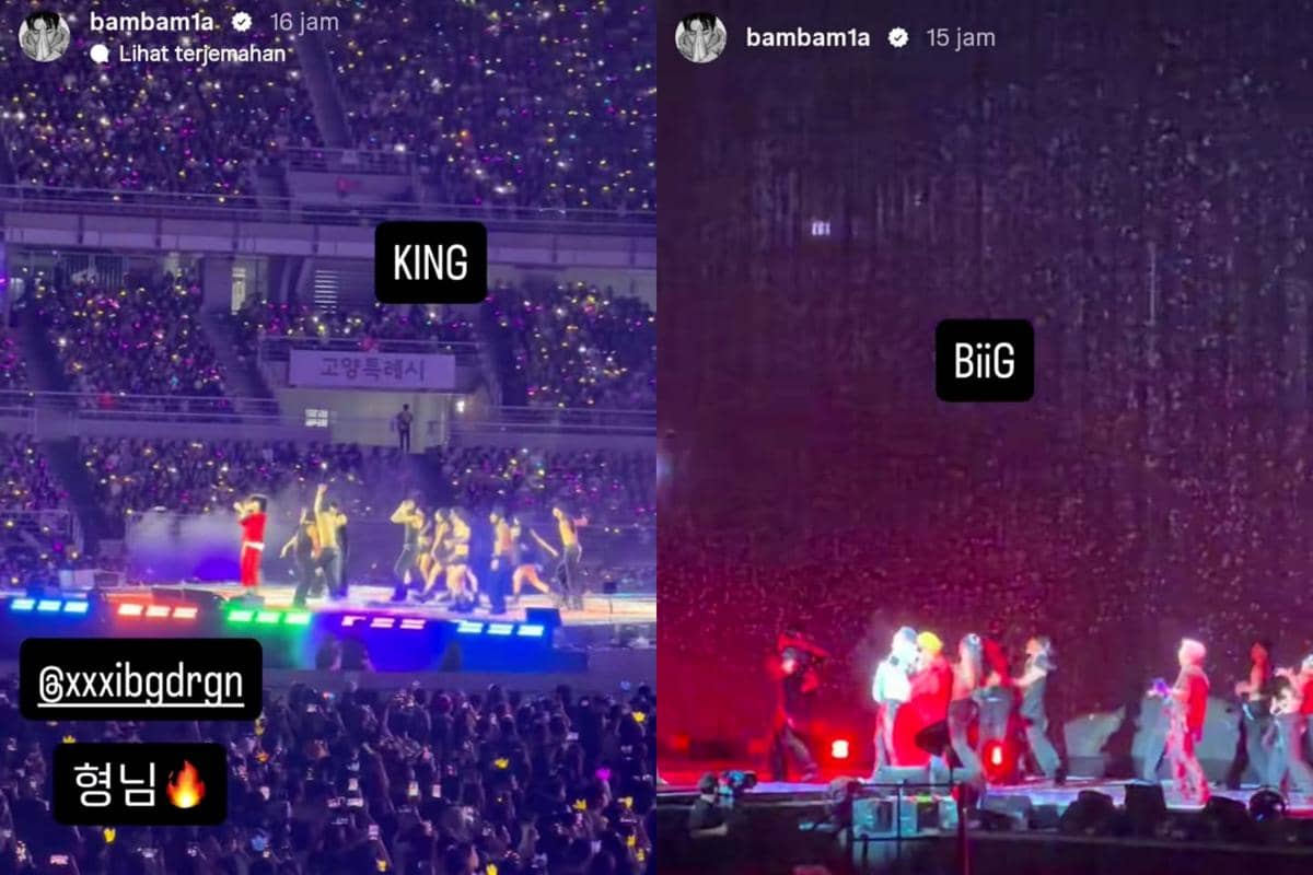 Bambam GOT7 nonton konser BIGBANG di Stadion Goyang