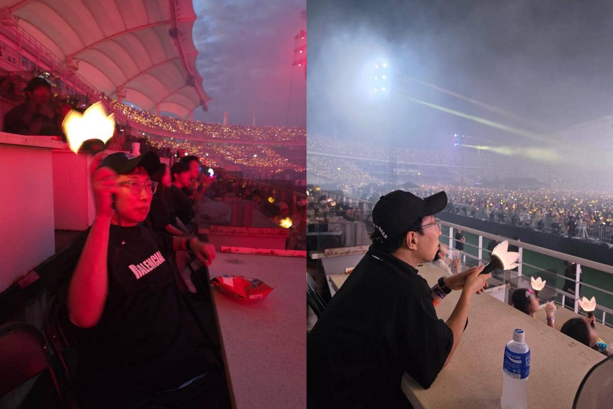 Park Myung Soo nonton konser BIGBANG di Stadion Goyang