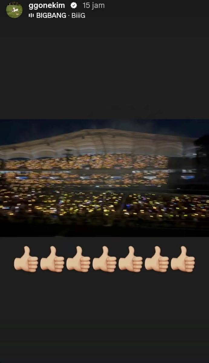 Kim Go Eun nonton konser BIGBANG di Stadion Goyang