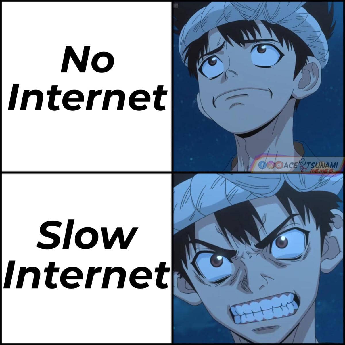 meme anime momen gak ada internet