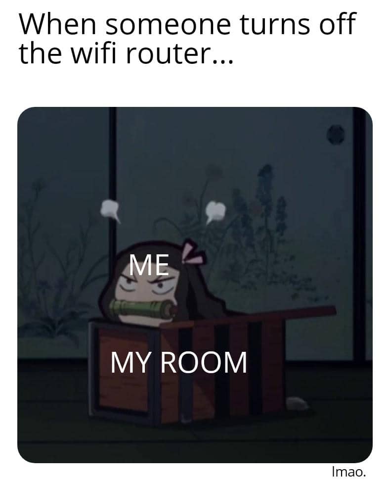 meme anime momen gak ada internet