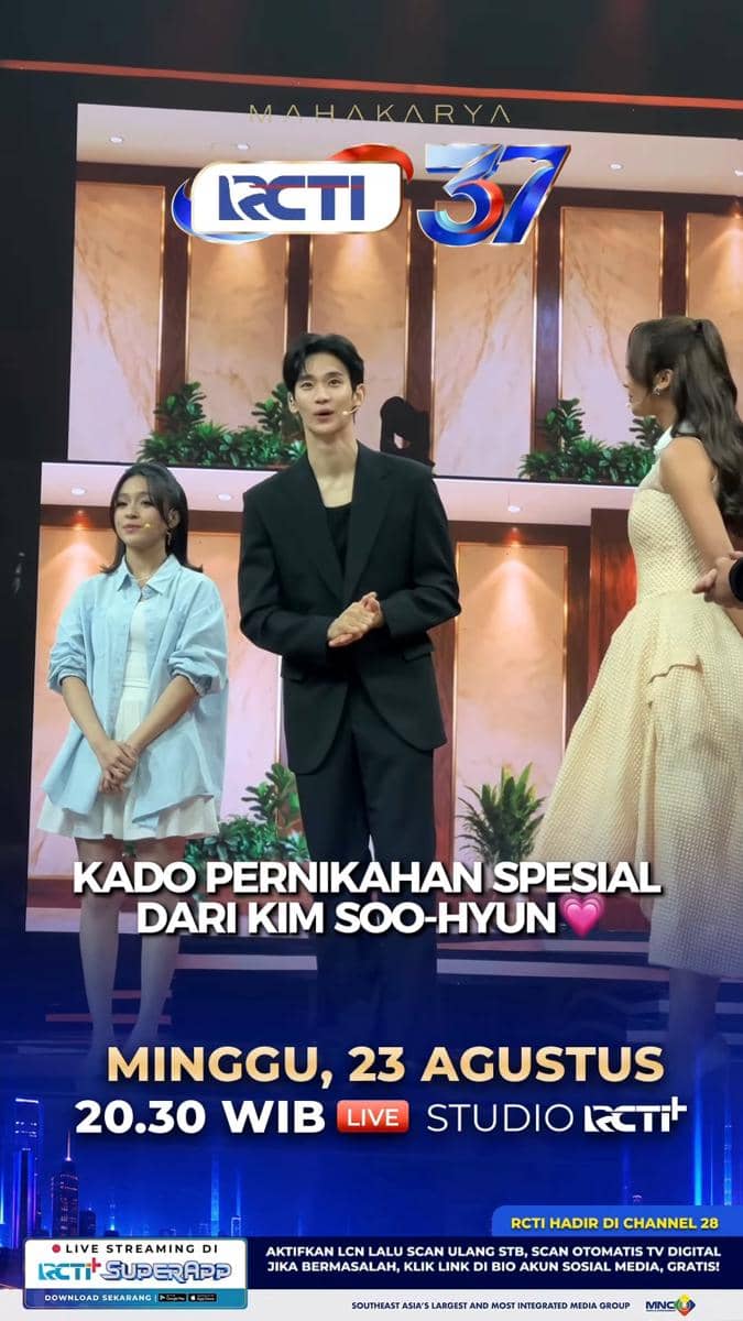 Kim Soo Hyun di Mahakarya RCTI 37