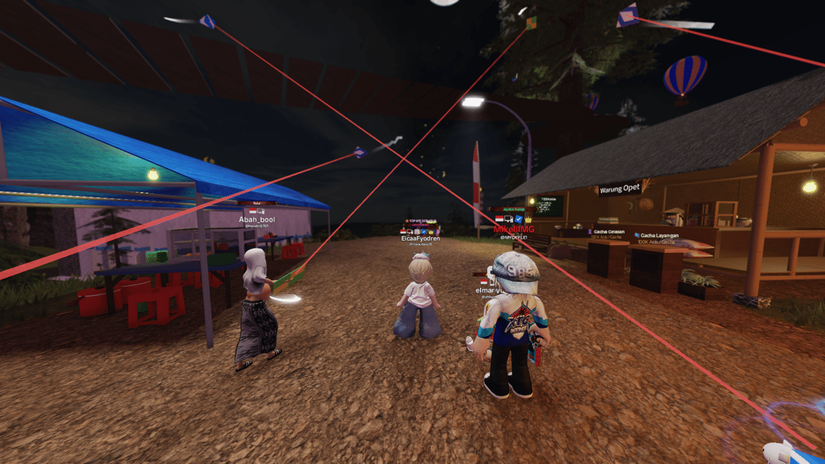 Alt Image Pemain bermain layangan di map Sunda Ruang Riung Roblox