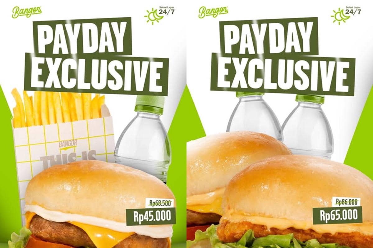 Promo gajian Burger Bangor Agustus 2026
