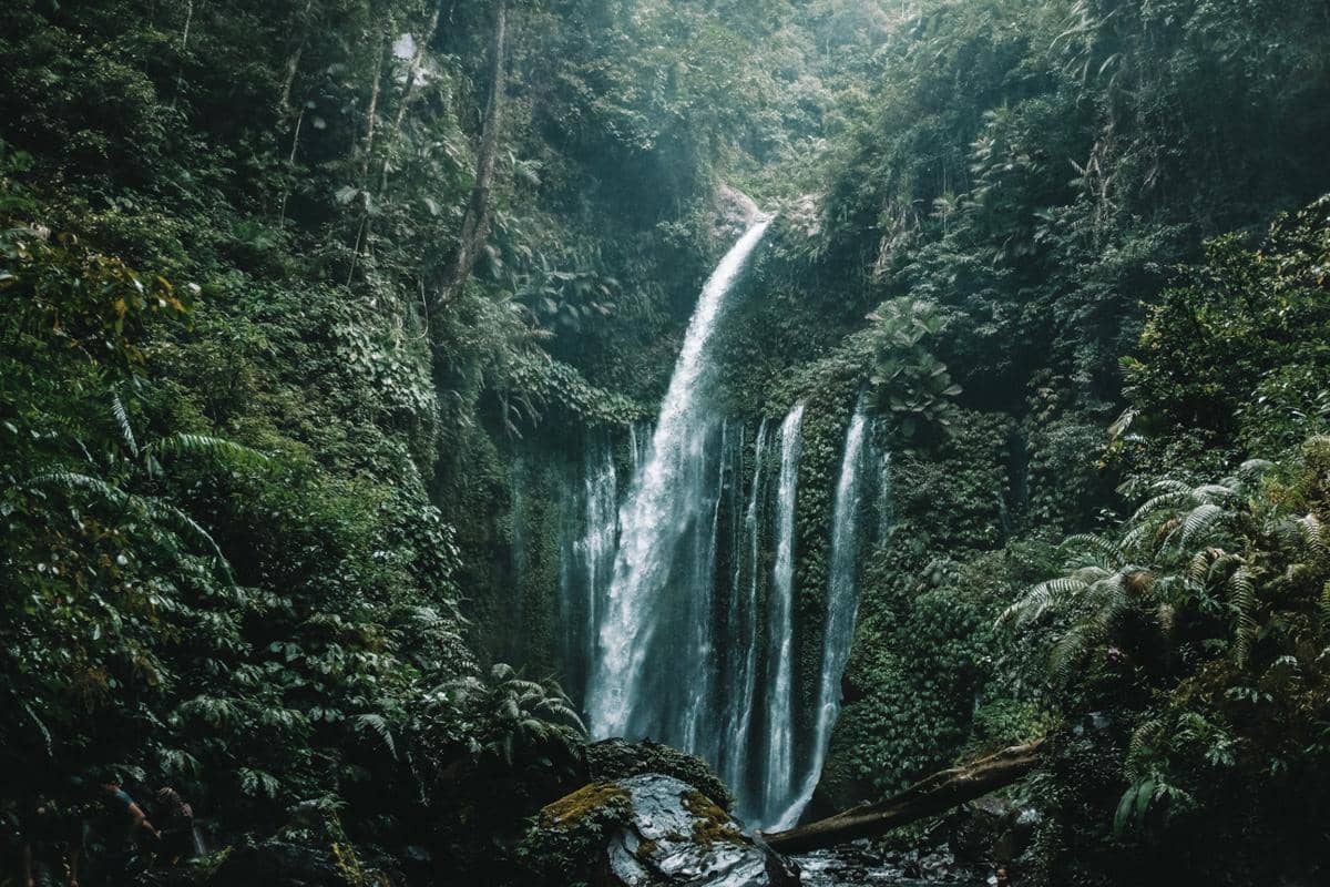 ilustrasi air terjun di Lombok