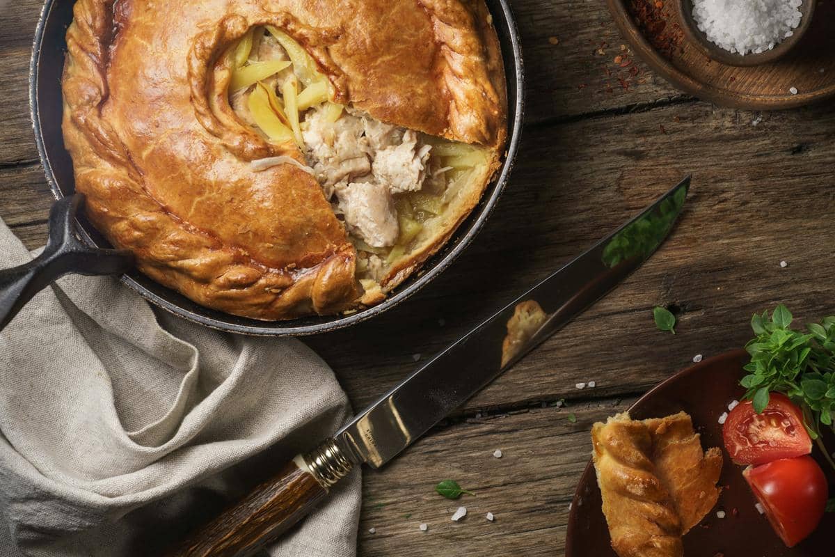 Resep Chicken Filo Pie, Pai Filo Ayam dengan Leek dan Tarragon